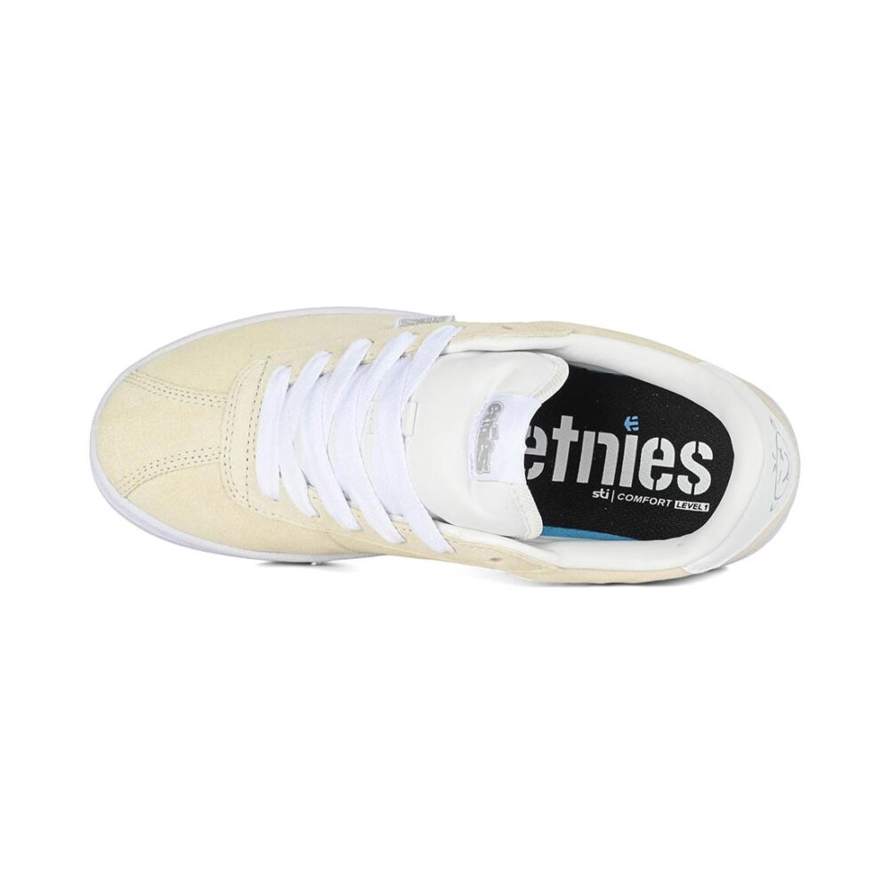Etnies Scam Skate Shoes - White/White