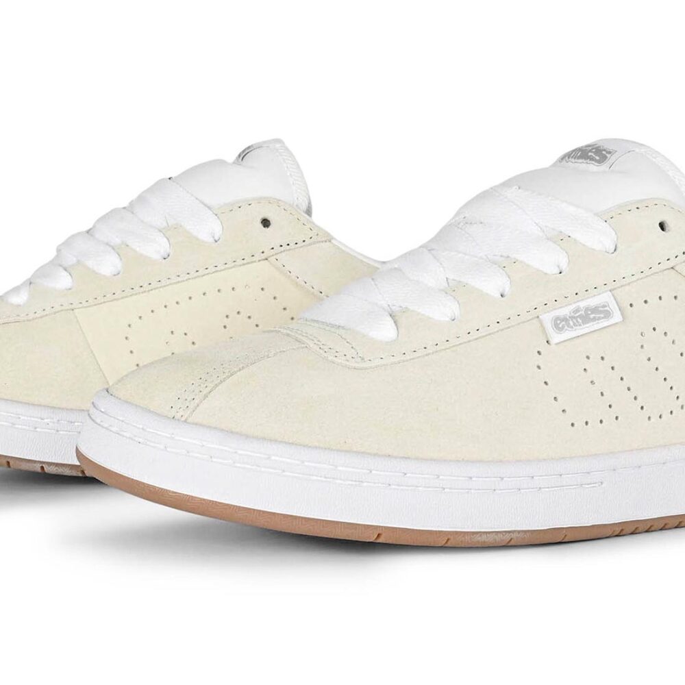 Etnies Scam Skate Shoes - White/White