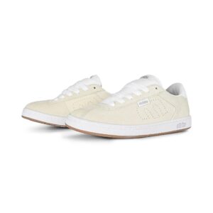 Etnies Scam Skate Shoes - White/White