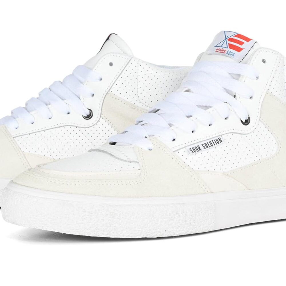 Etnies x Sour Screw Vulc Mid Skate Shoes - White