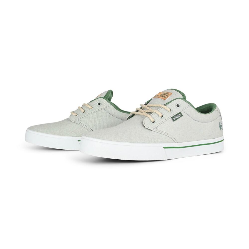 Etnies x TFTF Jameson 2 Eco Skate Shoes - Grey/White/Green