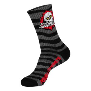 Powell Peralta Ripper Rip Stripes Crew Socks - Pink/Black/White