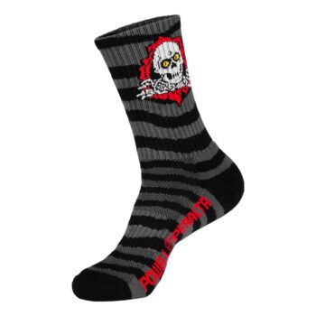 Powell Peralta Ripper Crew Socks - Charcoal/Black