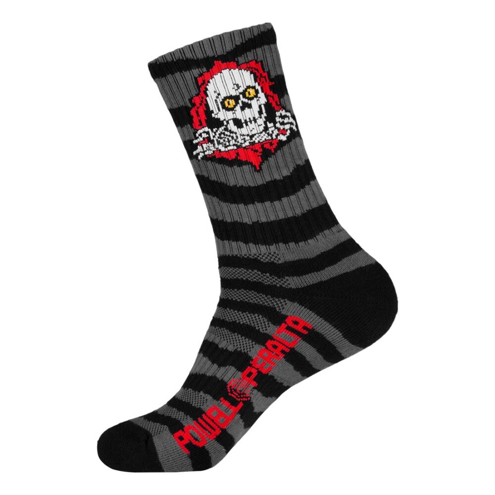Powell Peralta Ripper Crew Socks - Charcoal/Black
