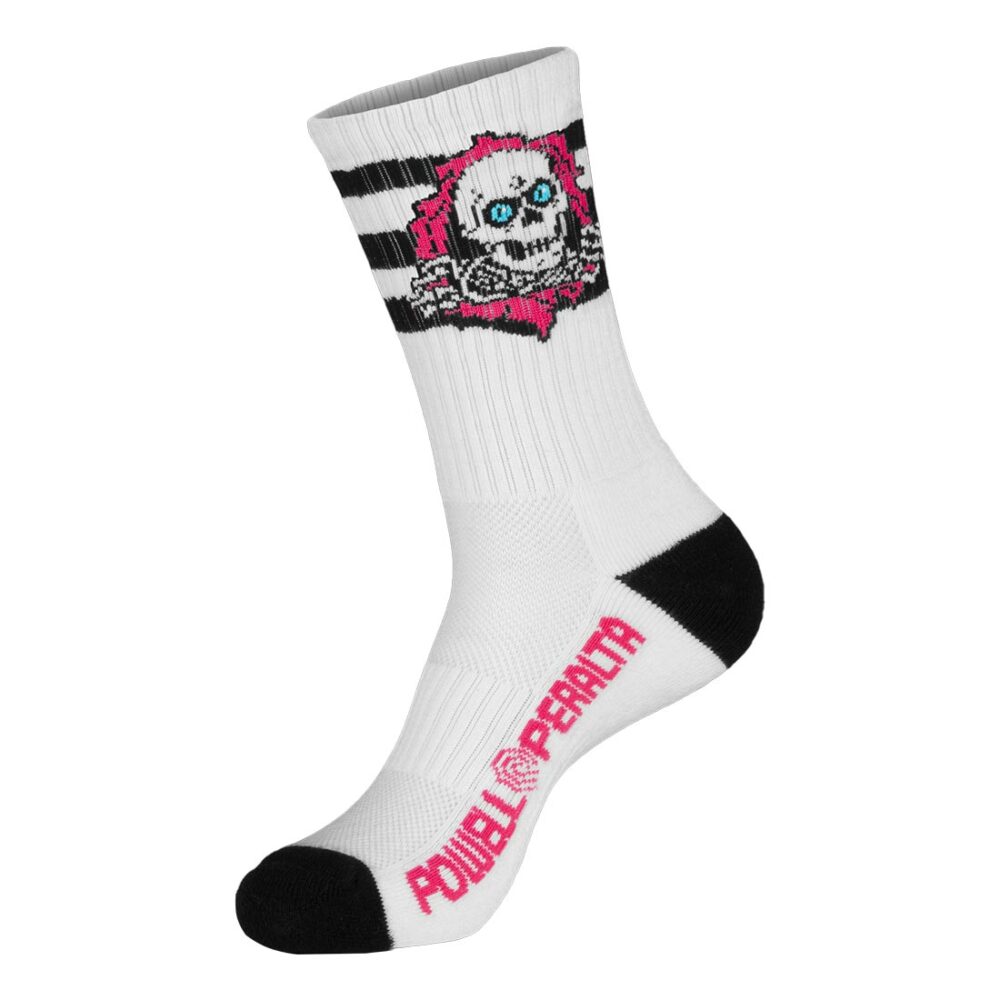 Powell Peralta Ripper Crew Socks - Pink/Black/White