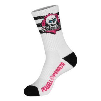 Powell Peralta Ripper Crew Socks - Pink/Black/White