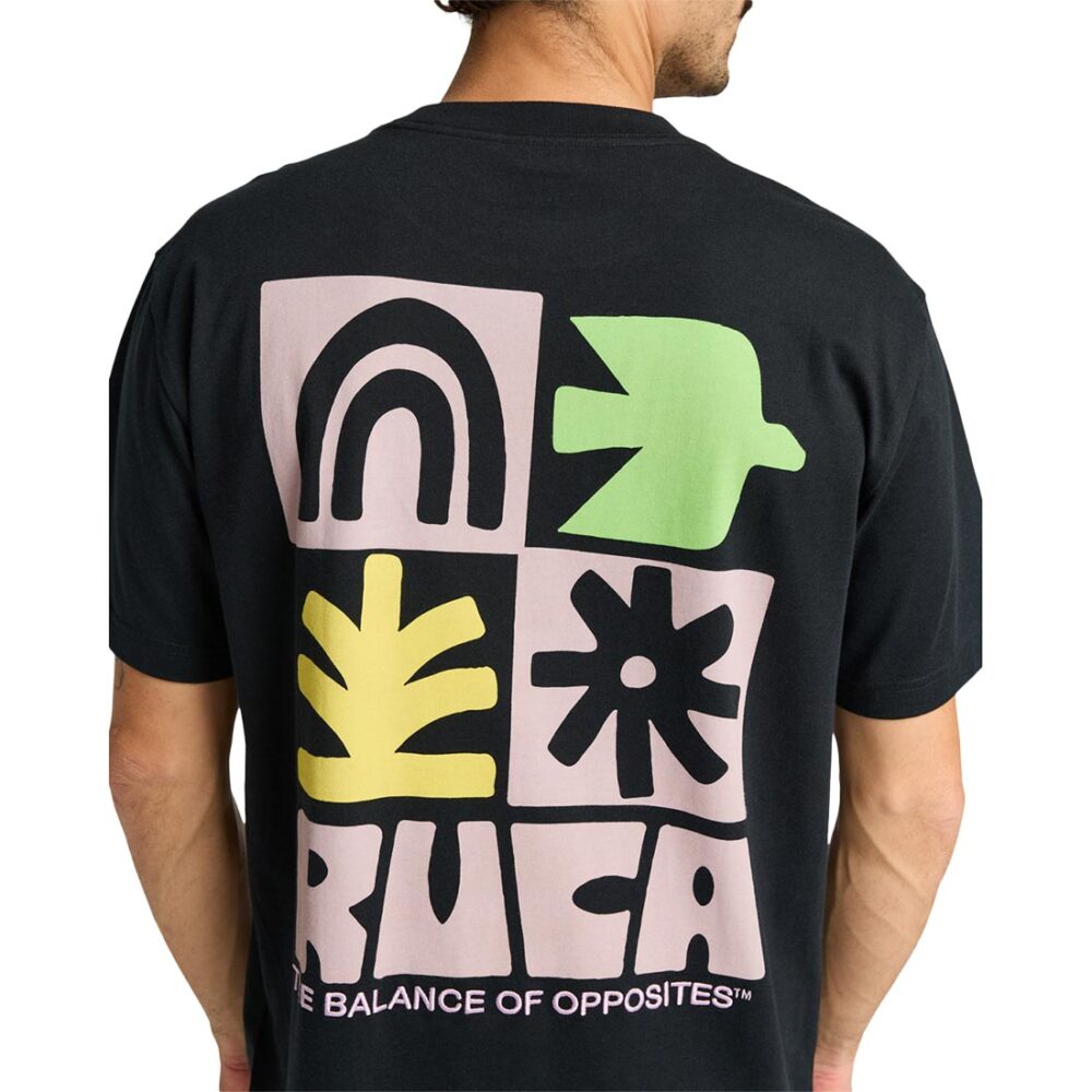 RVCA Mosaic Short-Sleeved T-Shirt - Black