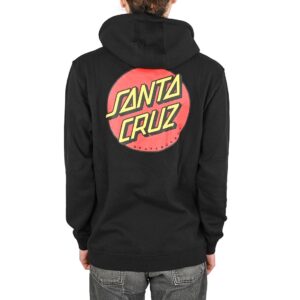 Santa Cruz Classic Dot Chest Pullover Hoodie - Black