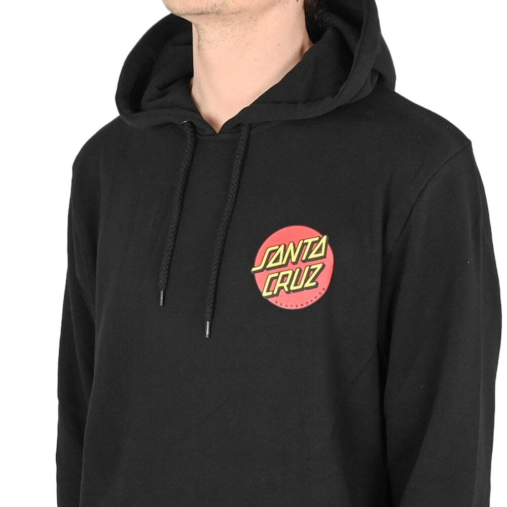 Santa Cruz Classic Dot Chest Pullover Hoodie - Black