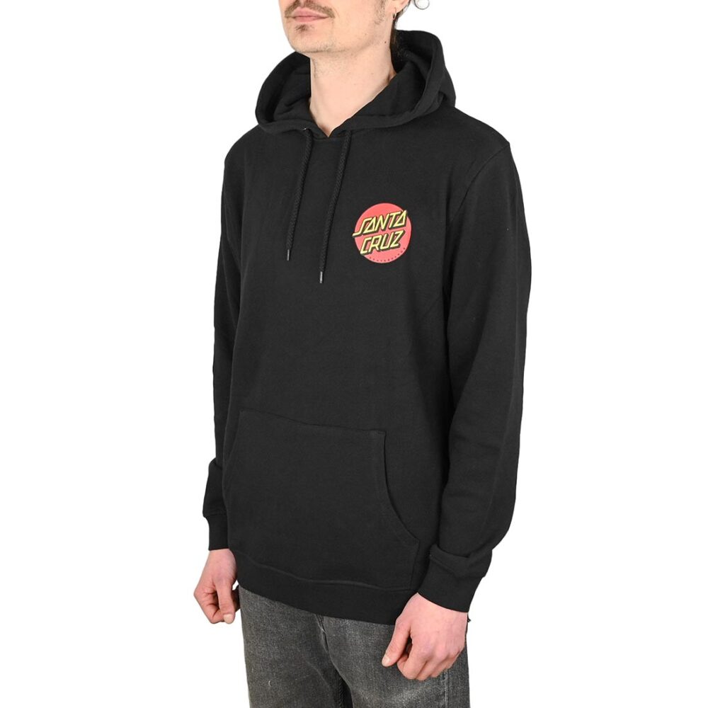 Santa Cruz Classic Dot Chest Pullover Hoodie - Black