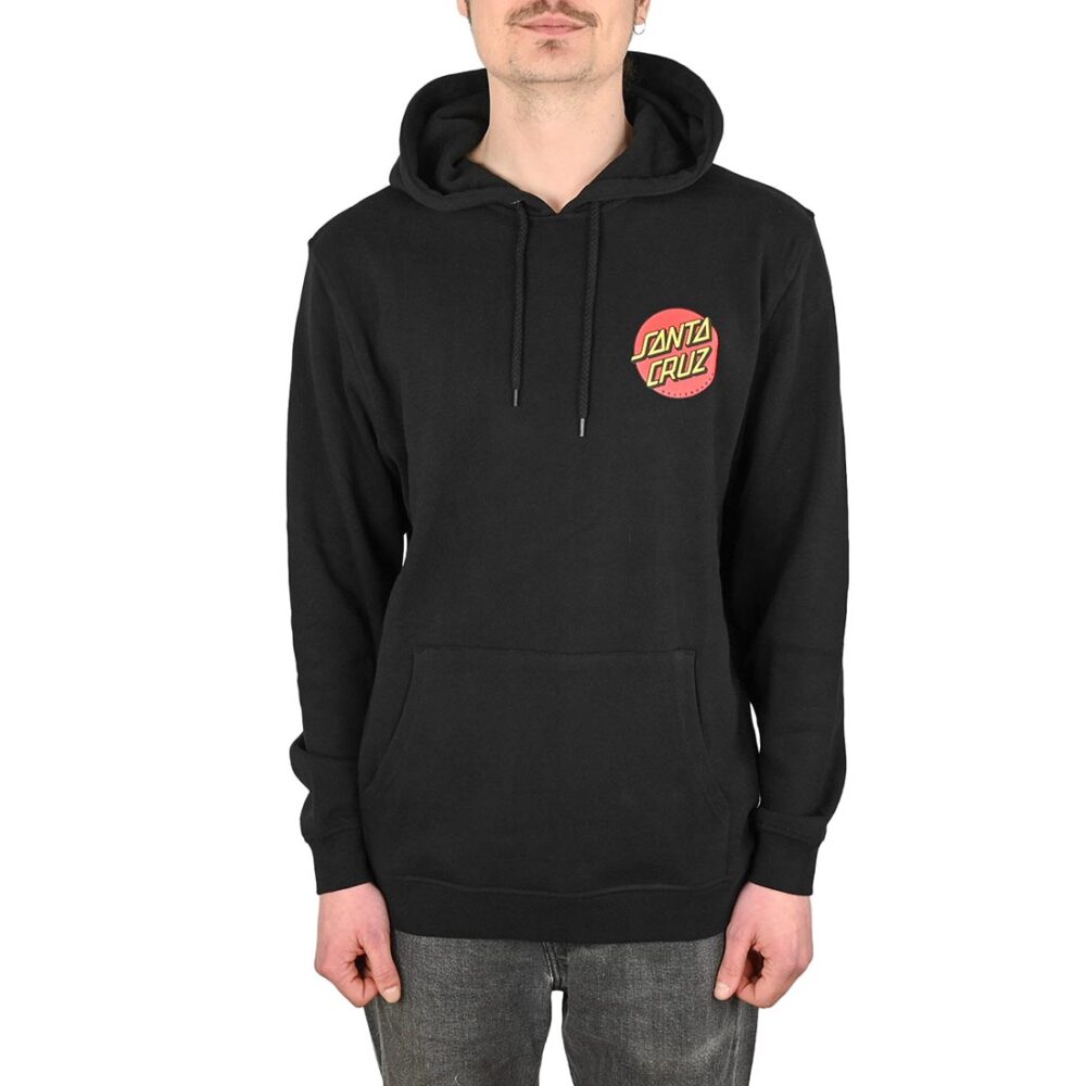 Santa Cruz Classic Dot Chest Pullover Hoodie - Black