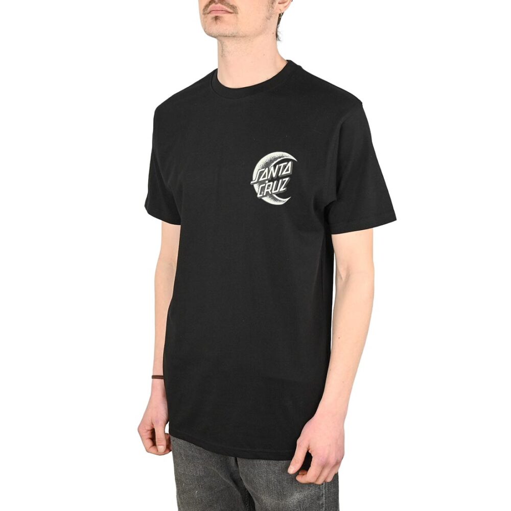 Santa Cruz Crescent Moon Chest S/S T-Shirt - Black