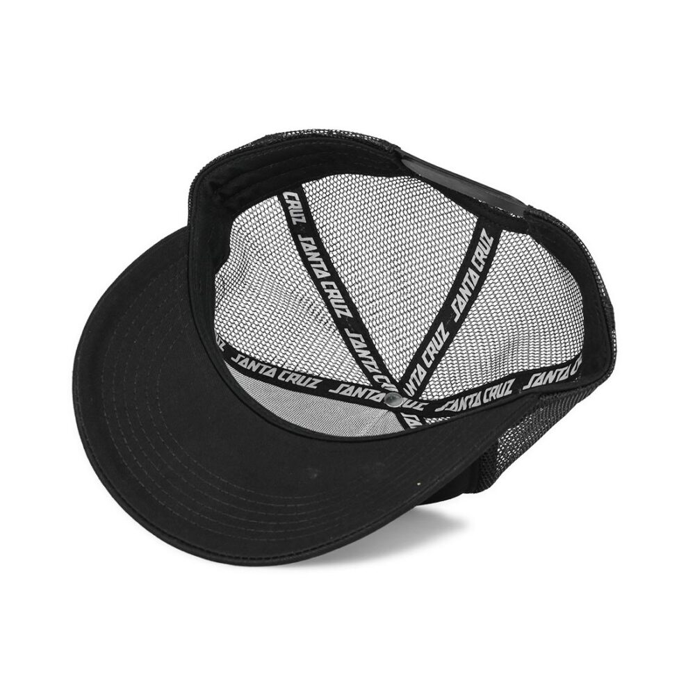 Santa Cruz Flaming Dice Dot Mesh Back Cap - Black