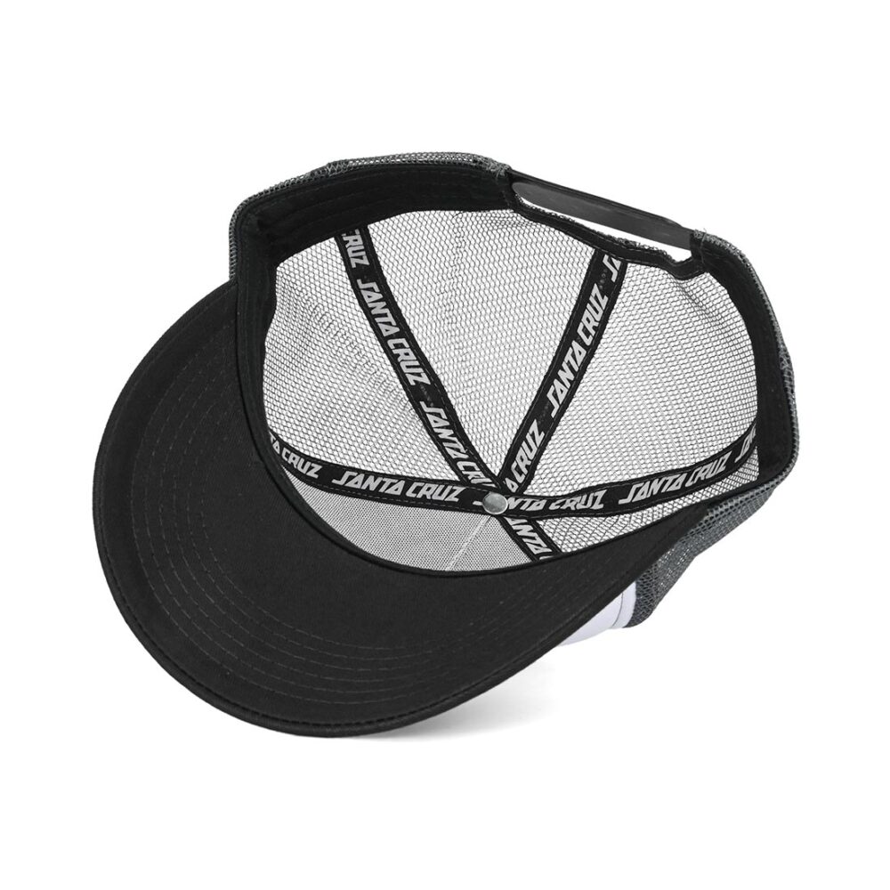 Santa Cruz Flaming Dice Dot Mesh Back Cap - White/Grey