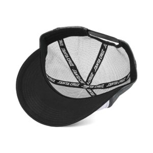 Santa Cruz Flaming Dice Dot Mesh Back Cap - White/Grey