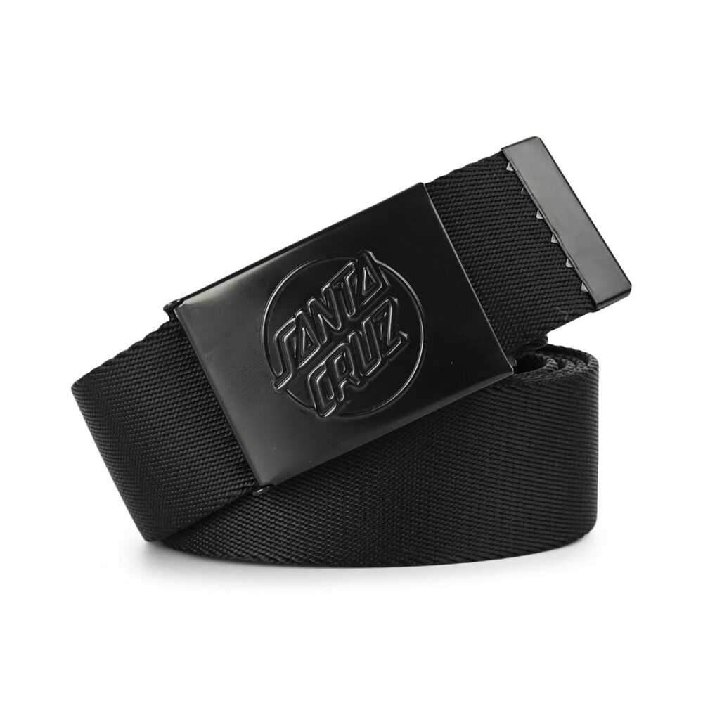 Santa Cruz Opus Dot Emboss Web Belt - Black