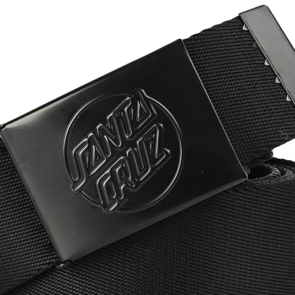 Santa Cruz Opus Dot Emboss Web Belt - Black