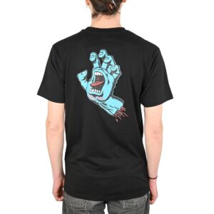 Santa Cruz Screaming Hand Chest S/S T-Shirt - Black (SP25)
