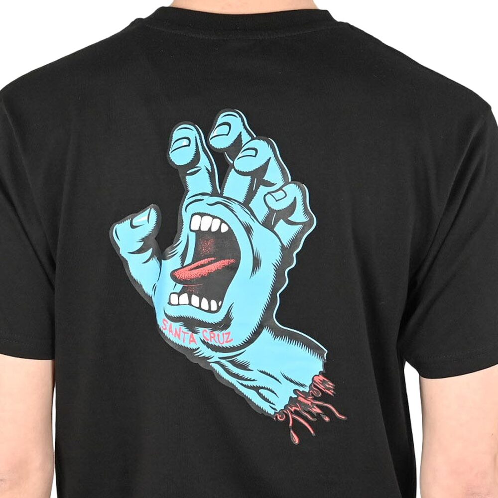 Santa Cruz Screaming Hand Chest S/S T-Shirt - Black (SP25)