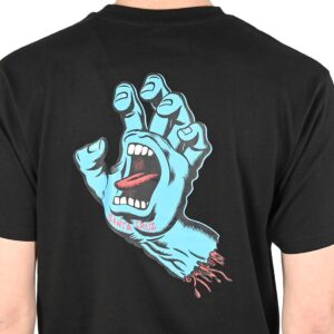 Santa Cruz Screaming Hand Chest S/S T-Shirt - Black (SP25)