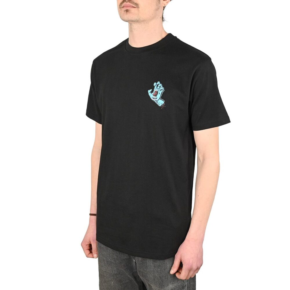 Santa Cruz Screaming Hand Chest S/S T-Shirt - Black (SP25)