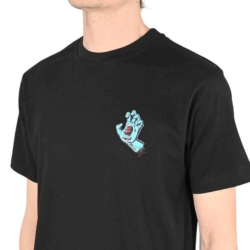 Santa Cruz Screaming Hand Chest S/S T-Shirt - Black (SP25)