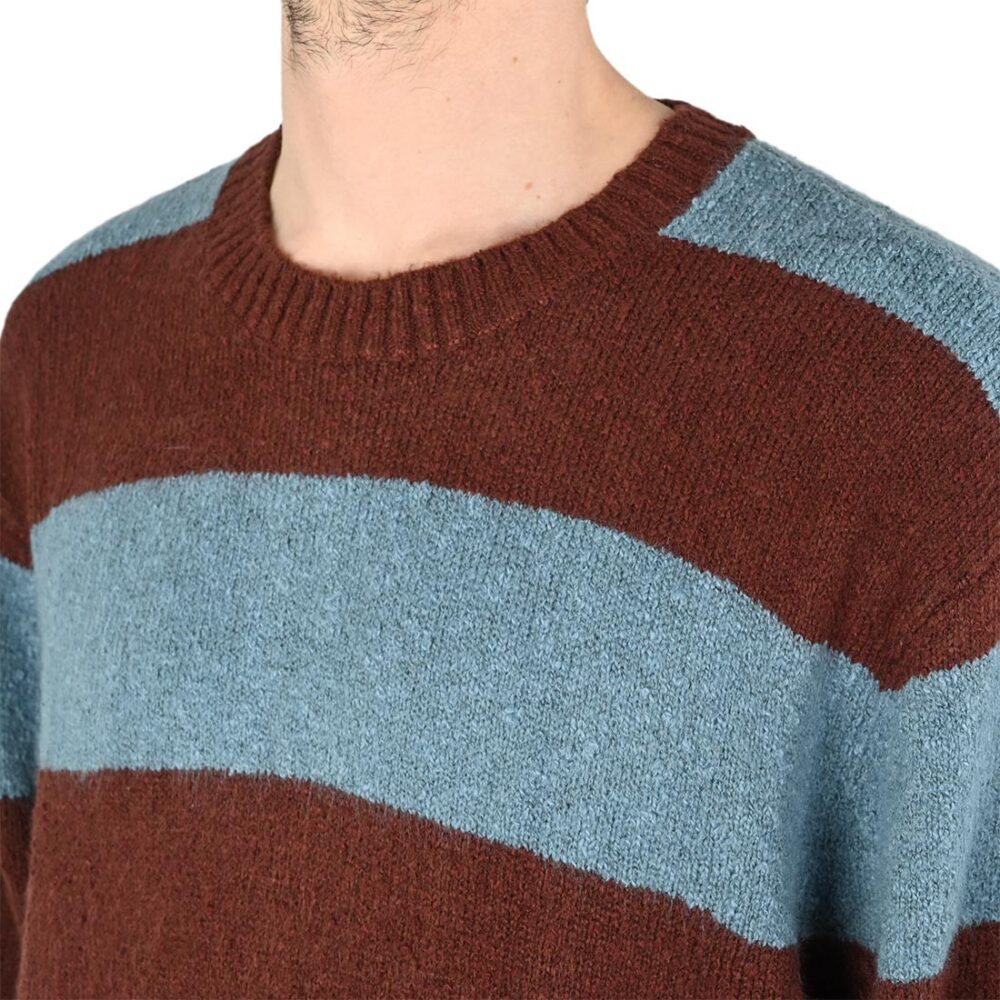 Vans Darby Stripe Knitted Jumper - Bitter Chocolate/Bstone