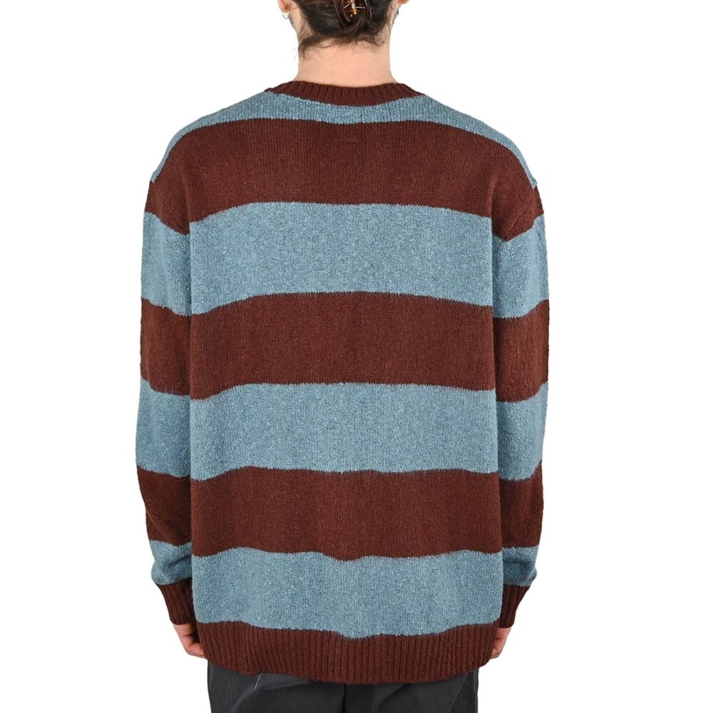 Vans Darby Stripe Knitted Jumper - Bitter Chocolate/Bstone