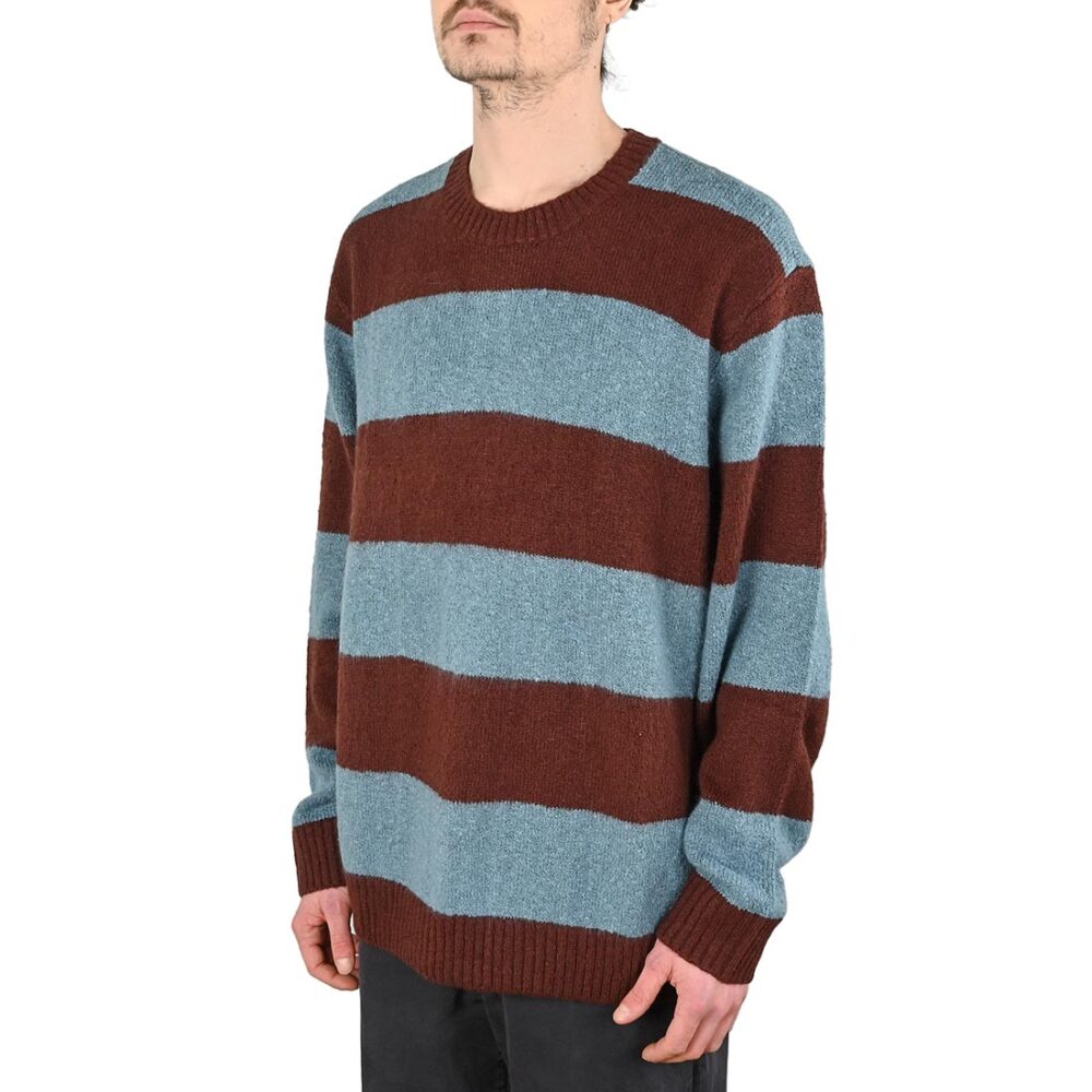Vans Darby Stripe Knitted Jumper - Bitter Chocolate/Bstone