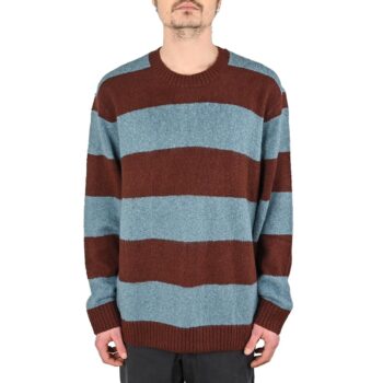 Vans Darby Stripe Knitted Jumper - Bitter Chocolate/Bstone