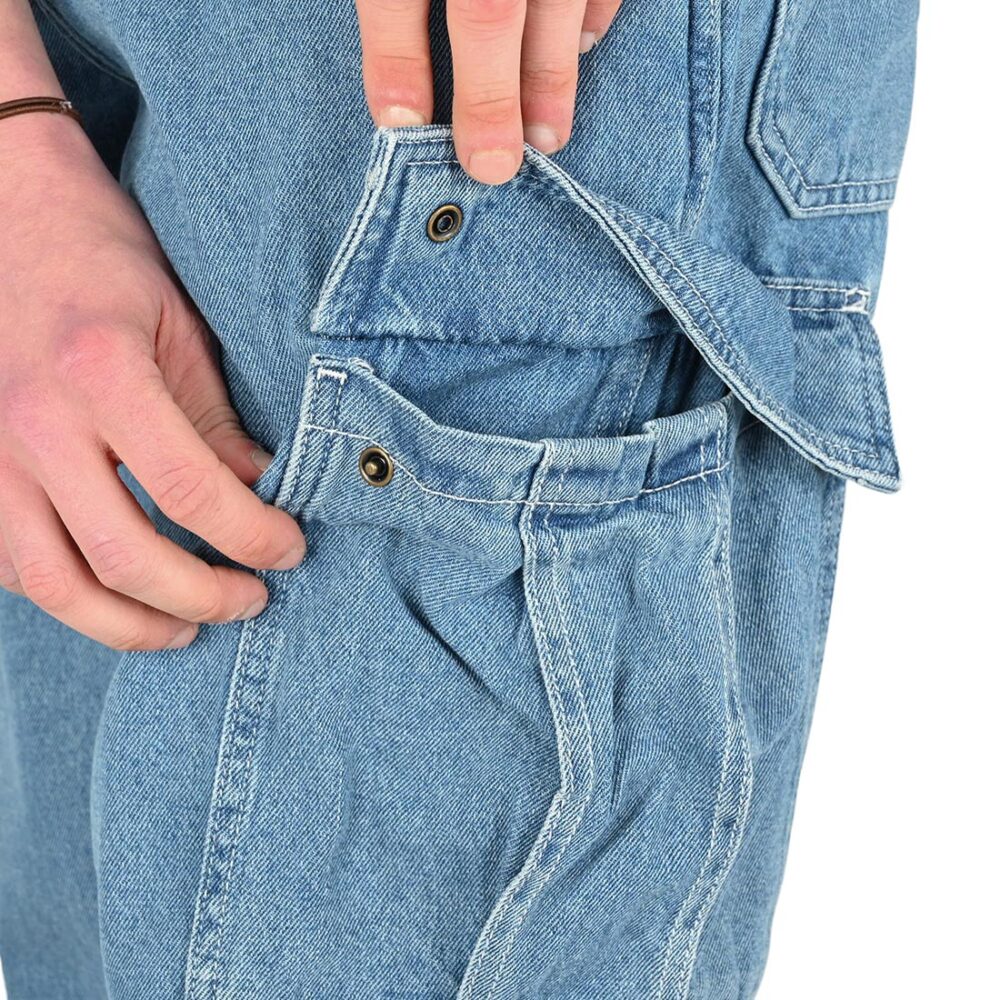 Vans Service Cargo Loose Denim Jeans - Stonewash/Blue