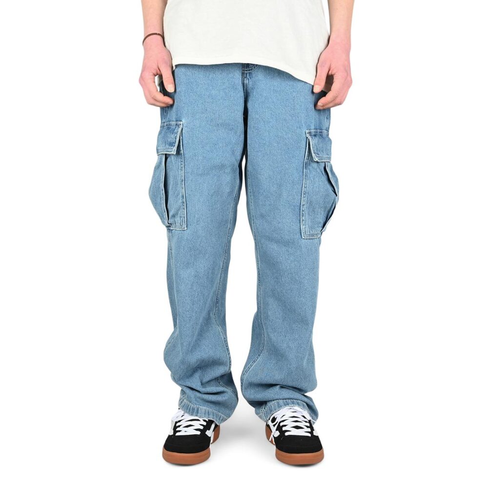 Vans Service Cargo Loose Denim Jeans - Stonewash/Blue