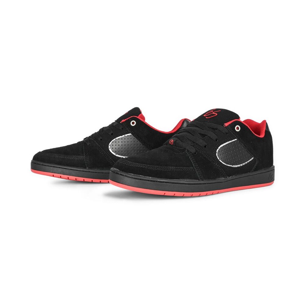 eS Accel Slim Skate Shoes - Black/Black/Silver