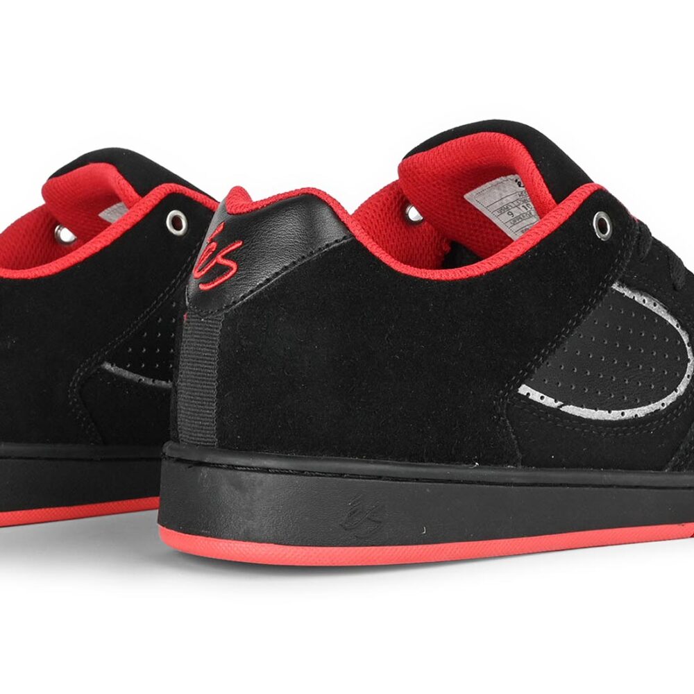 eS Accel Slim Skate Shoes - Black/Black/Silver