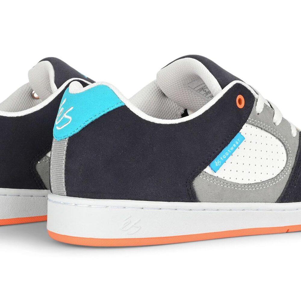 eS Accel Slim Skate Shoes - Navy/Grey/Orange