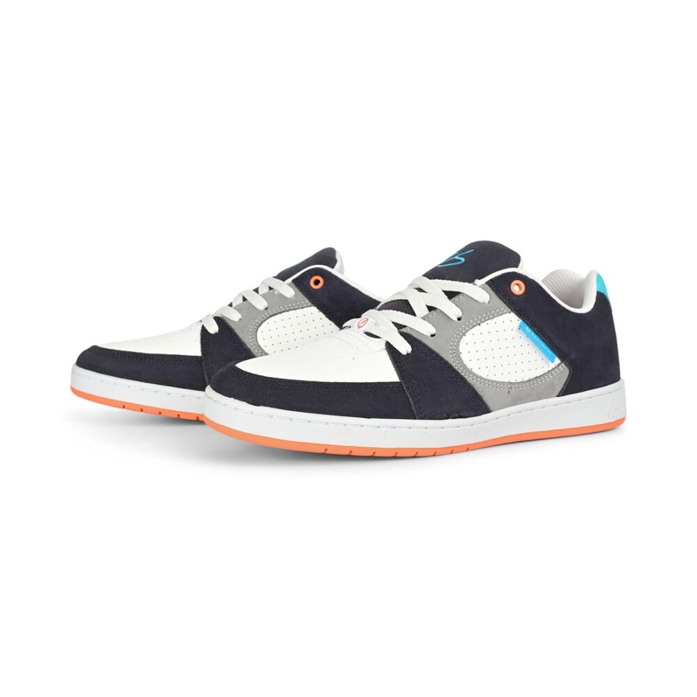 eS Accel Slim Skate Shoes - Navy/Grey/Orange