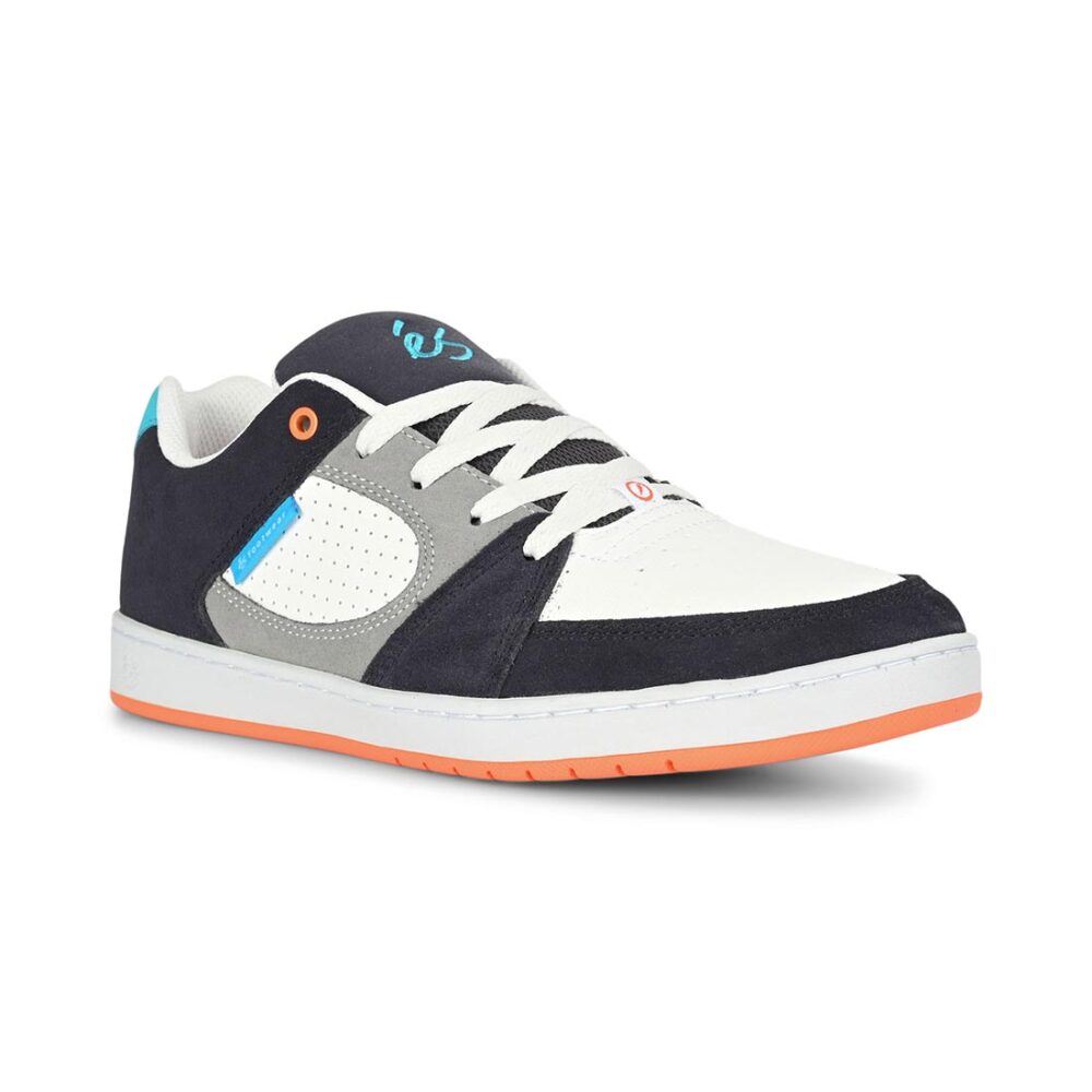 eS Accel Slim Skate Shoes - Navy/Grey/Orange
