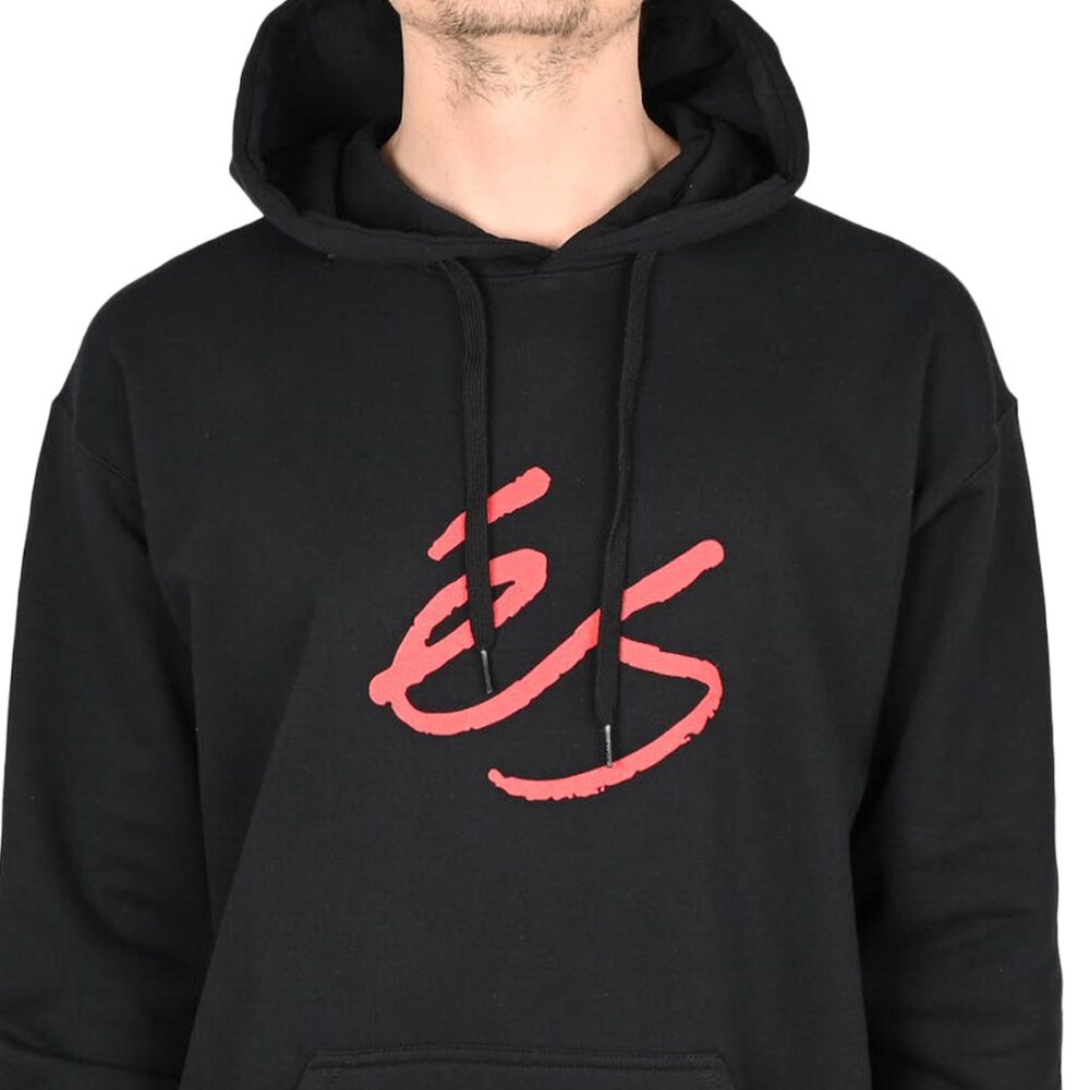 eS Script Pullover Hoodie - Black