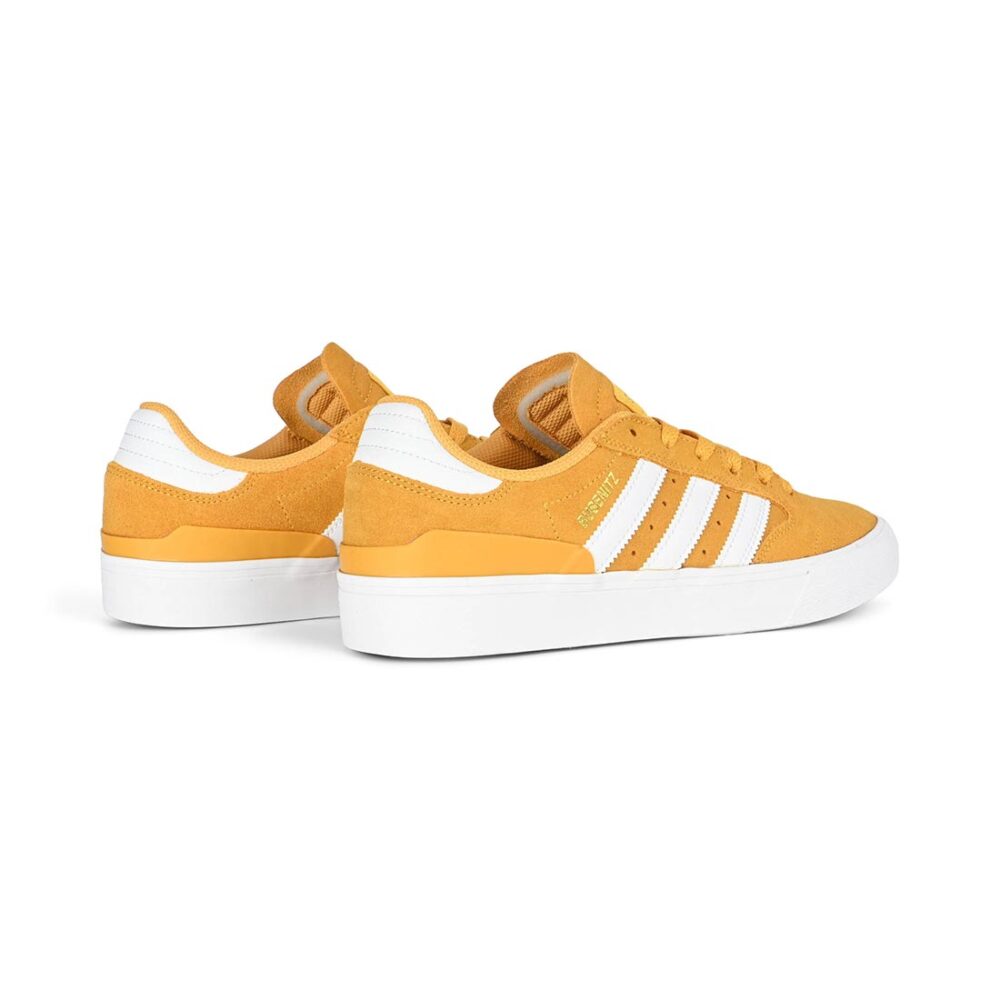 Adidas Busenitz Vulc II Skate Shoes - Preloved Yellow/Cloud White/Gold Metallic