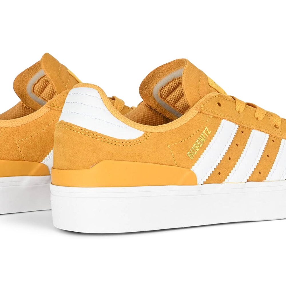 Adidas Busenitz Vulc II Skate Shoes - Preloved Yellow/Cloud White/Gold Metallic