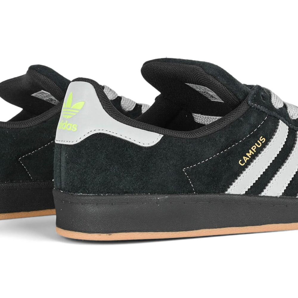 Adidas Campus 90s ADV Skate Shoes - Core Black/Grey/Gold Metallic