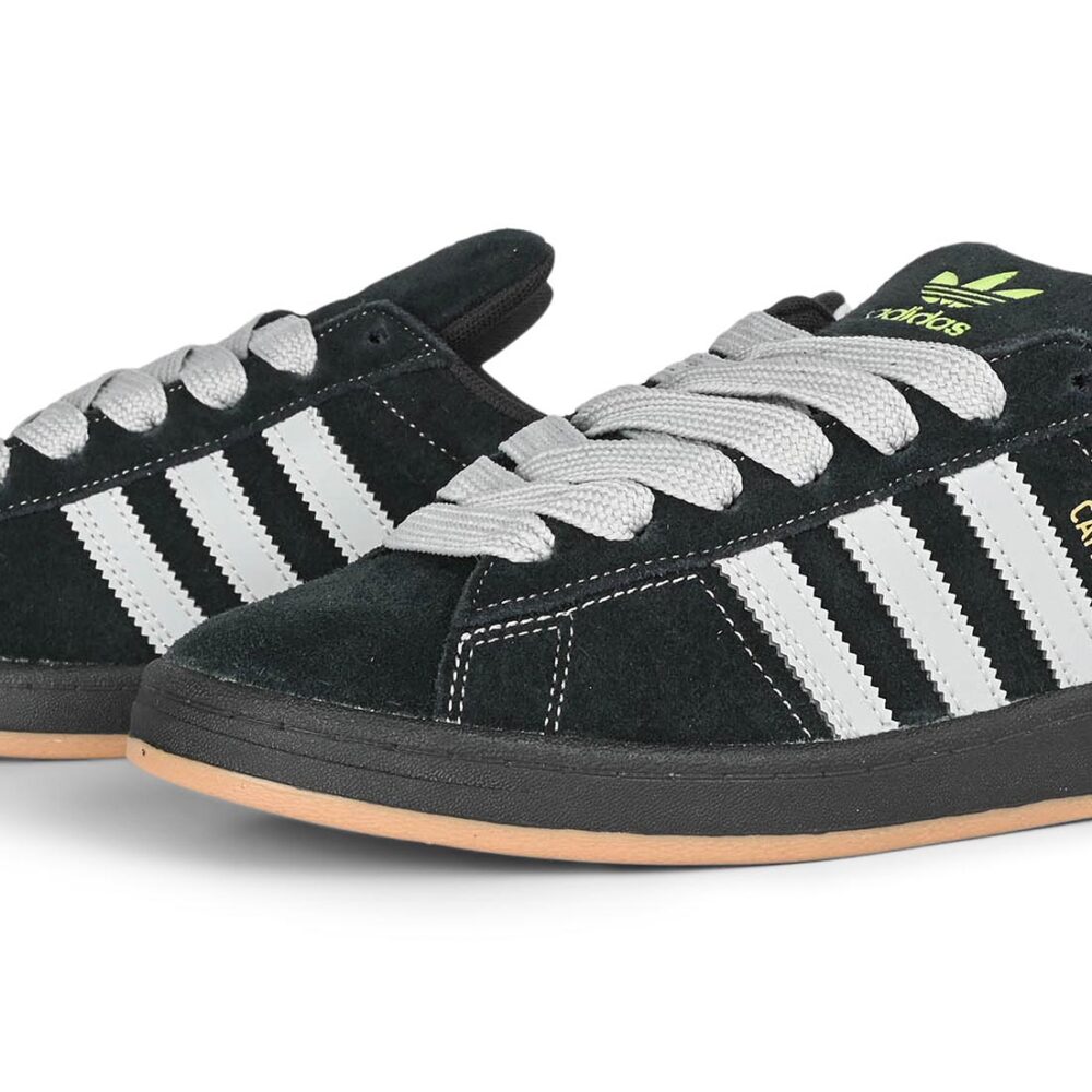 Adidas Campus 90s ADV Skate Shoes - Core Black/Grey/Gold Metallic