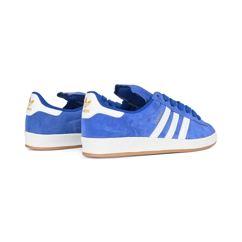 Adidas Campus ADV Skate Shoes - Royal Blue/White/Gold