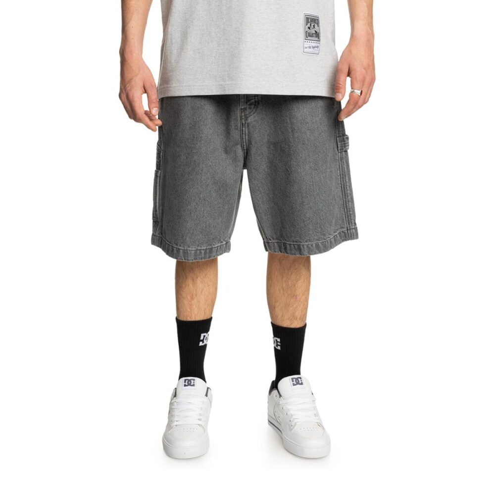 DC Carpenter Baggy Denim Shorts - Medium Grey