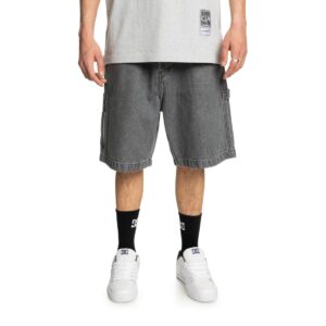 DC Carpenter Baggy Denim Shorts - Medium Grey