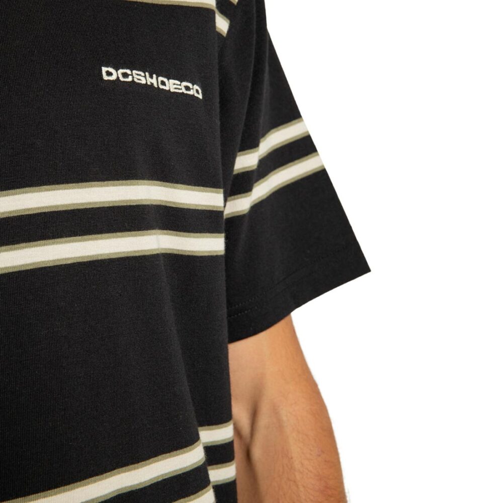 DC Portside S/S T-Shirt - Black Portside Stripe