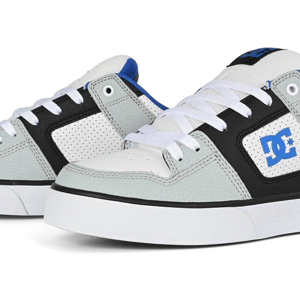 DC Pure Skate Shoes - Grey/Black/White
