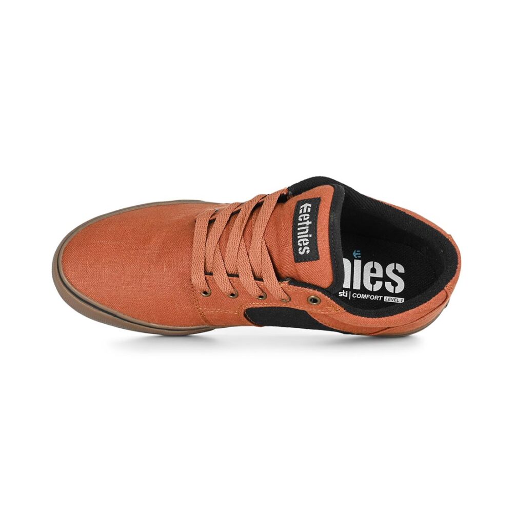 Etnies Barge LS Skate Shoes - Brown/Gum/Gold