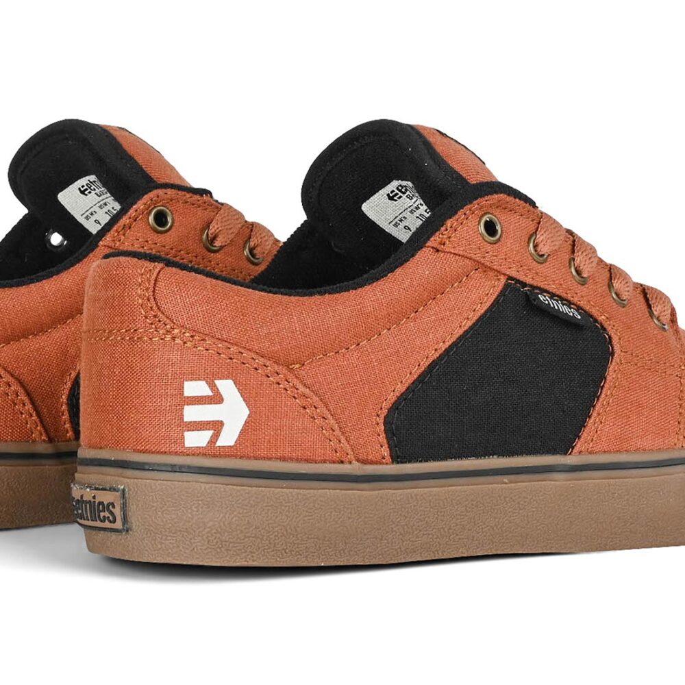 Etnies Barge LS Skate Shoes - Brown/Gum/Gold