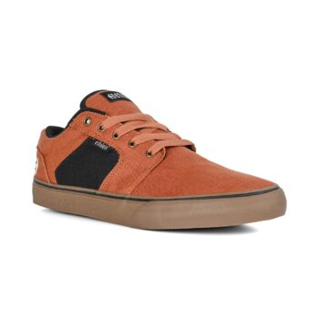 Etnies Barge LS Skate Shoes - Brown/Gum/Gold